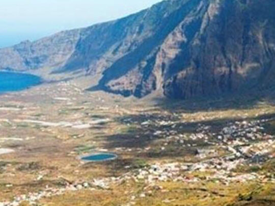 The El Golfo basin on El Hierro in the Canary Islands