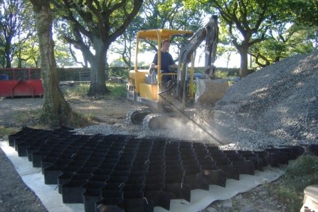 Tree Root Protection using Abweb TRP Geocell for pavement Surfaces