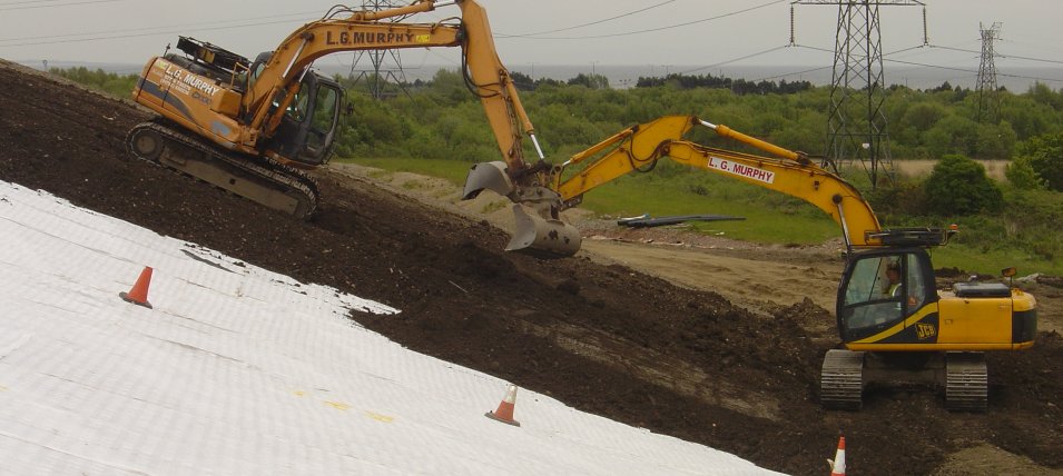Designing Stable Slopes requires the use of geosynthetics