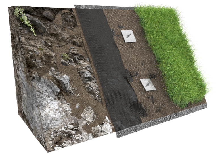 Rockfall Erosion Control Protection | Portugal | ABG Erosamat Type 3