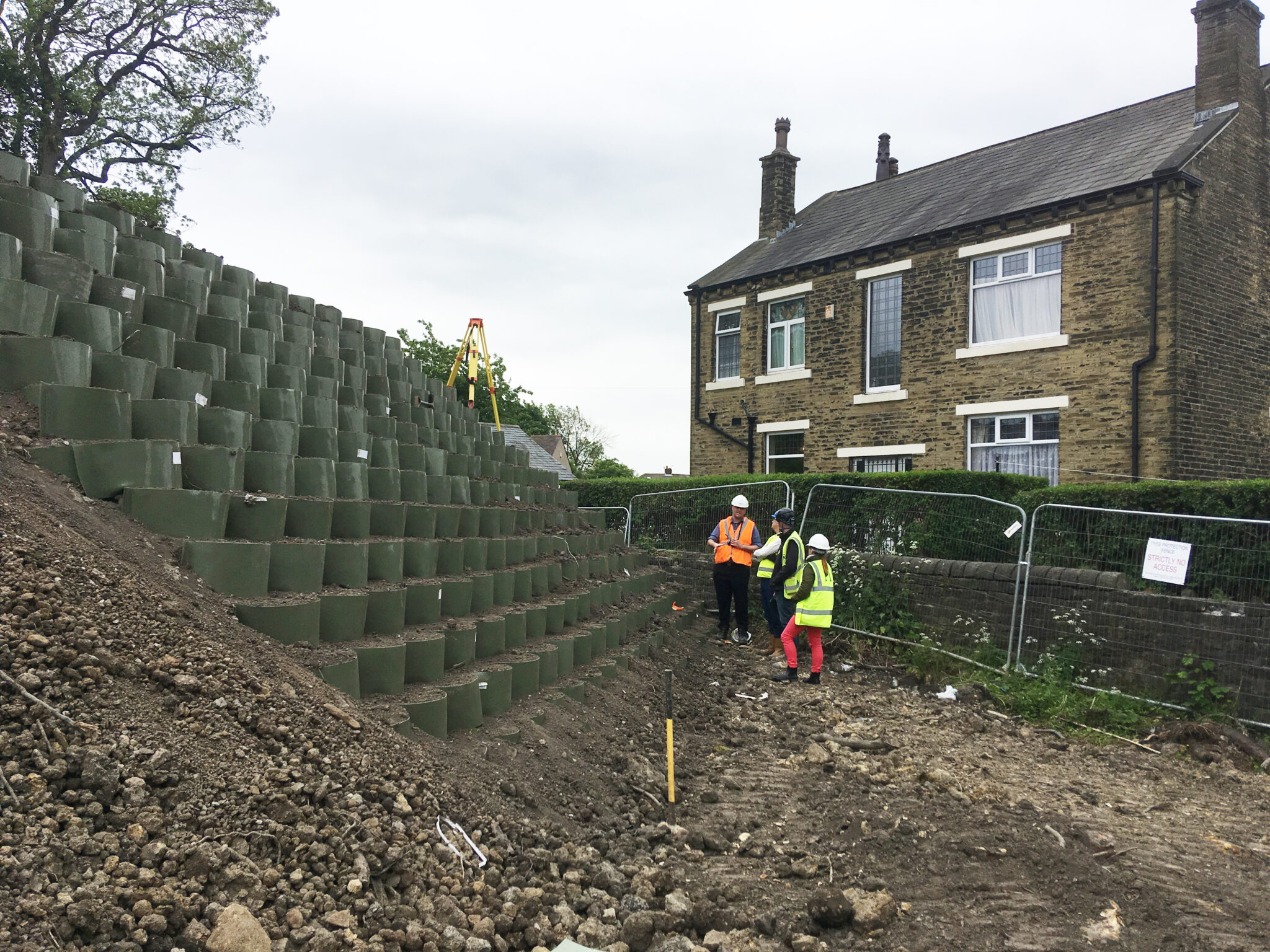 Vegetated Retaining Wall, Sedbergh Sports & Leisure Centre, Bradford ...