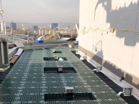 Void formers being installed to roof level 10