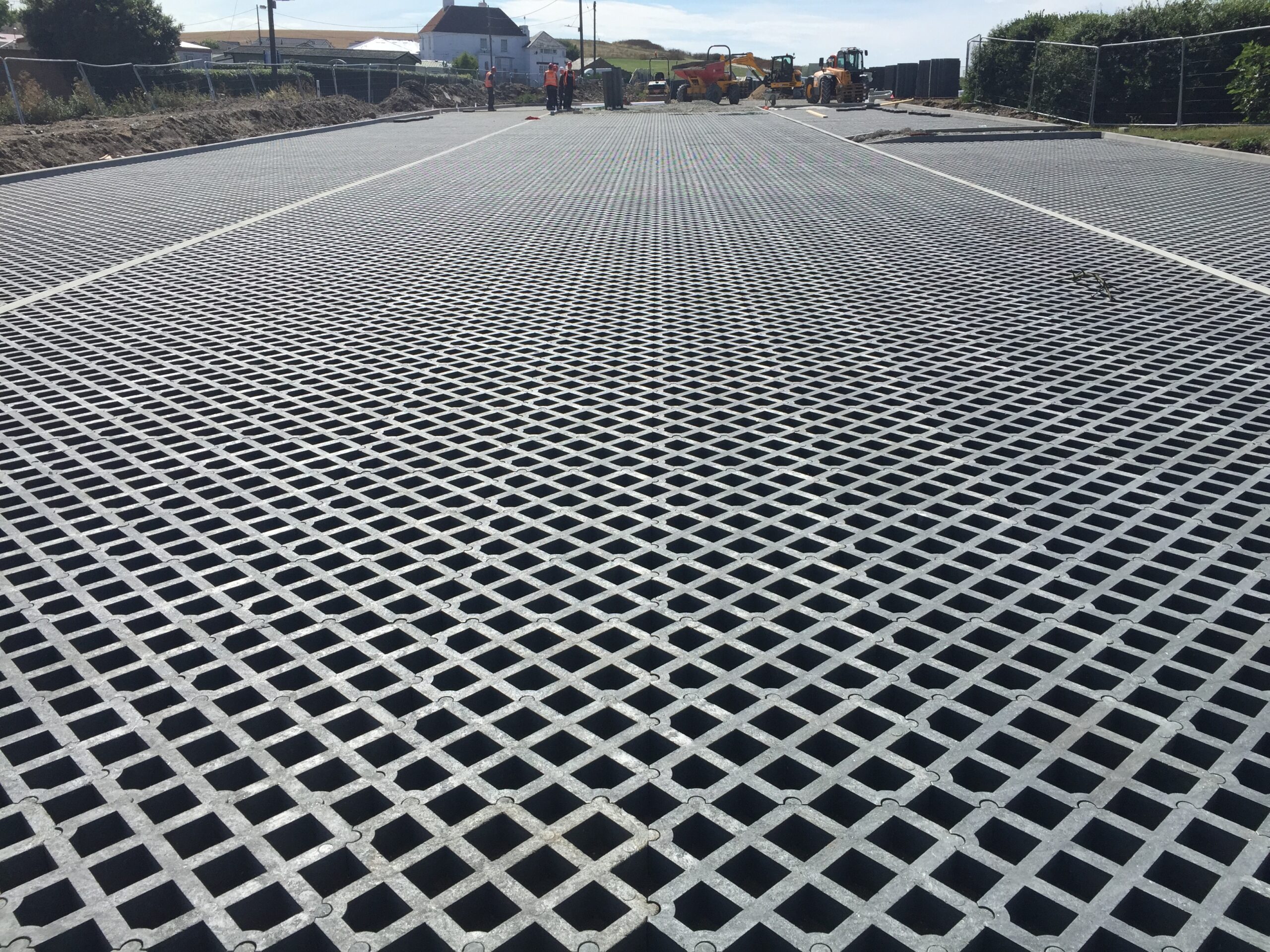 SuDS Porous Paved Car Park | ABG Truckcell Paving Grids | Herne Bay