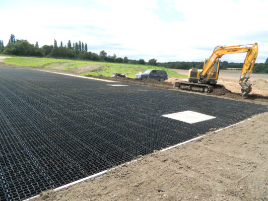 ABG Sudspave plastic sustainable paving installation