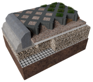 ABG Truckcell provides a permeable grass or gravel reinforced surface