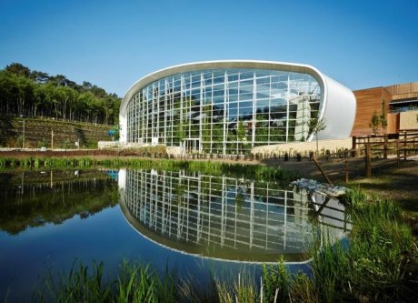 The prestigious Woburn Center Parcs main hall and water sports centre
