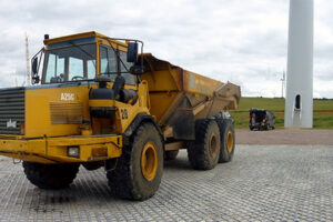 ABG Truckcell provides a permeable grass or gravel stabilised surface suitable for the heavy plant